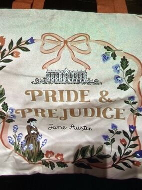 New Women’s Canvas Bag - Pride and Prejudice Jane Austen / pink